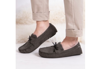 Totes Isotoner Microsuede Moccasin Slippers Small (3140JGRYS)