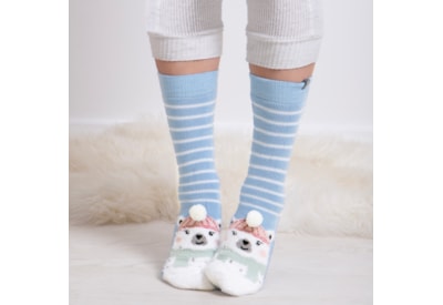 Totes Isotoner Novelty Slipper Sox Polar Bear (3220JPBR)