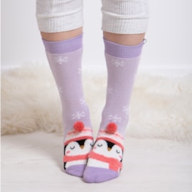 Totes Isotoner Novelty Slipper Sox Penguin (3220JPEN)