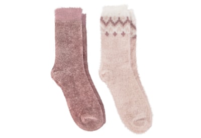 Totes Isotoner Fairisle & Chenille Supersoft Bed Socks (3223JFCH)