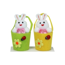 Easter 2 Bunnys In Bucket Cdu (35140-BUNYC)