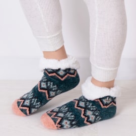 Totes Isotoner Chop Chenille Knitted Slipper Sox Multi (3568JMUL)