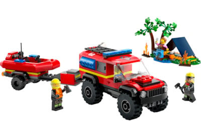 Lego® City 4x4 Fire Truck with Rescue Boat (60412)