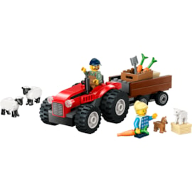 Lego® City Red Farm Tractor with Trailer & Sheep (60461)