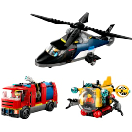 Lego® City Helicopter Firetruck & Submarine Remix (60462)