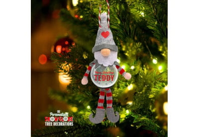 History & Heraldry Personalised Snow Globe Tree Dec Teddy (70H04030781)