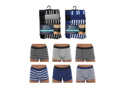 Rjm Mens 3 Pack Hipster Trunks (BR410A)