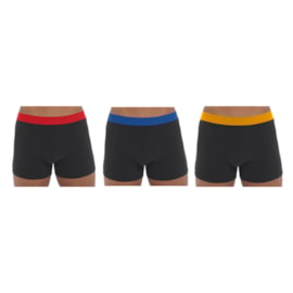 Rjm Mens 3 Pack Bright Waistband Trunks (BR430)