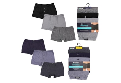 Mens 3pk Boxer Shorts (BR466)