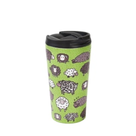 Eco Chic Green Cute Sheep Thermal Coffee Cup (N08)