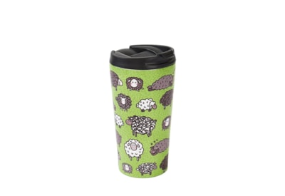 Eco Chic Green Cute Sheep Thermal Coffee Cup (N08)