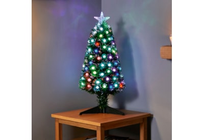 Premier Fibre Optic Tree With Colour Change Ball 80cm (FT183047)