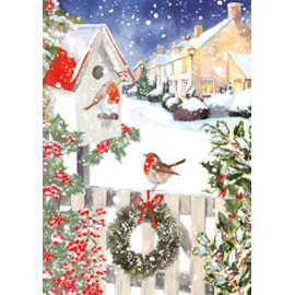 Ling Design Snowy Christmas Big Value Cards 24's (LXBV0006)