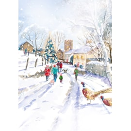 Ling Design Snowy Christmas Big Value Cards 24's (LXBV0006)