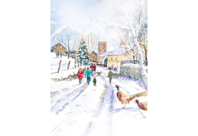 Ling Design Snowy Christmas Big Value Cards 24's (LXBV0006)