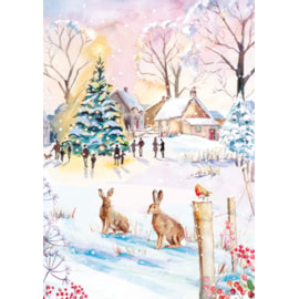 Ling Design Snowy Christmas Big Value Cards 24's (LXBV0006)