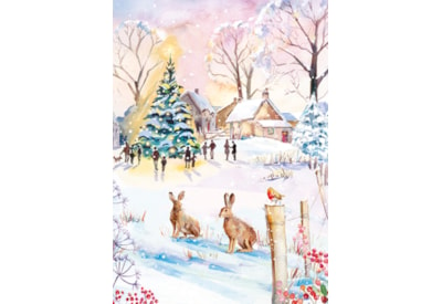 Ling Design Snowy Christmas Big Value Cards 24's (LXBV0006)