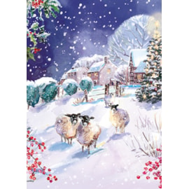 Ling Design Snowy Christmas Big Value Cards 24's (LXBV0006)