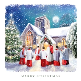 Ling Design Carol Singers Sml Deluxe Cards 12's (LXDD0005)