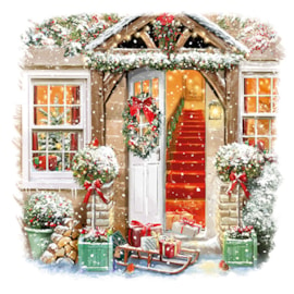 Ling Design Home For Christmas Lg Deluxe Cards 12's (LXDR0007)