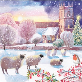 Christmas Charity Wildlife Set E Cards 6's (RCX24_E6)