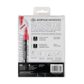 Royal Brush 6pc 2mm Primary Acrylic Paint Marker Set (MARK-2721)