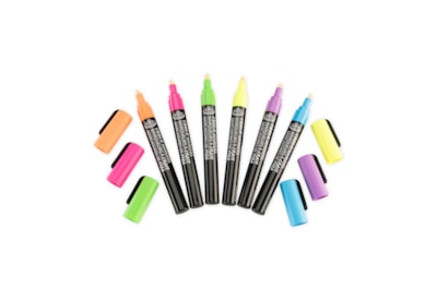 Royal Brush 6pc 2mm Neon Chalk Marker Set (MARK-2802)