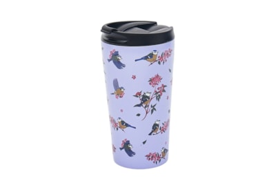 Eco Chic Lilac Blue Tits Thermal Coffee Cup (N33)