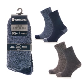 Men 2pk H&t Cosy Socks With Gripper (SK1266)