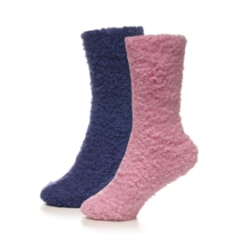 Ladies 2pk Teddy Socks (SK1275)