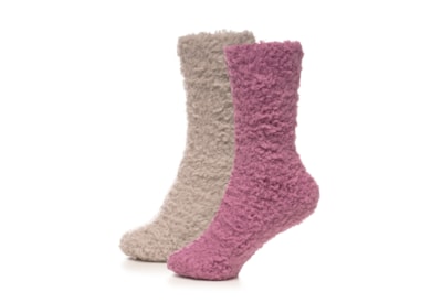 Ladies 2pk Teddy Socks (SK1275)