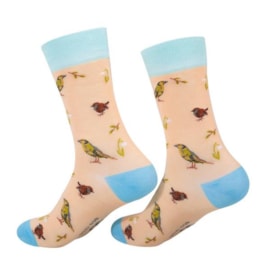 Eco Chic Rspb Greenfinch Bamboo Socks 4-8 (SK18BG)