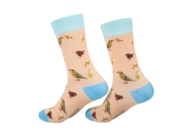 Eco Chic Rspb Greenfinch Bamboo Socks 4-8 (SK18BG)