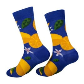 Eco Chic Blue Lemon Bamboo Socks 4-8 (SK25BU)