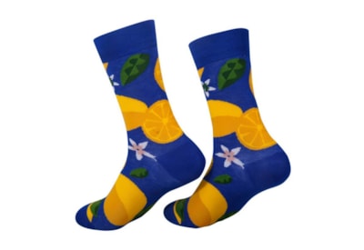 Eco Chic Blue Lemon Bamboo Socks 4-8 (SK25BU)