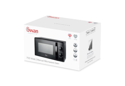 Swan 20l 700w Manual Microwave Black 20l (SM4420BLK)