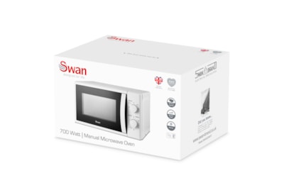 Swan 20l 700w Manual Microwave White 20l (SM4420WHT)