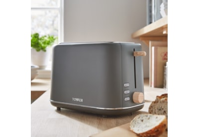 Tower Scandi Grey 2 Slice Toaster (T20027G)