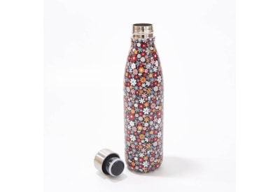 Eco Chic Black Ditsy Thermal Bottle (T21)