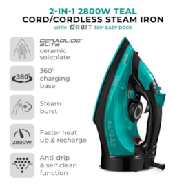 Tower Cordless Steam Iron Teal (T22022TL)