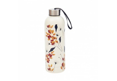 Eco Chic Beige Flowers Thermal Bottle (T44)