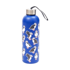 Eco Chic Blue Multi Puffin Thermal Bottle (T78BU)