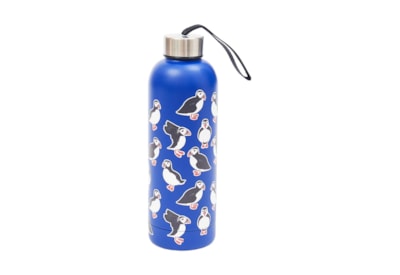 Eco Chic Blue Multi Puffin Thermal Bottle (T78BU)