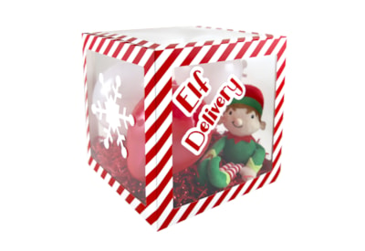 Eurowrap Christmas Candy Stripe Balloon Box (X-33294-XBC)