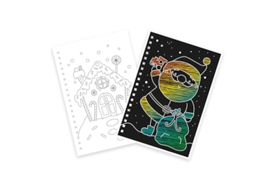 Eurowrap Christmas Scratch Art Book (X-34051-SAC)