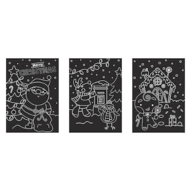 Eurowrap Christmas Scratch Art Set (X-34054-ARTC)