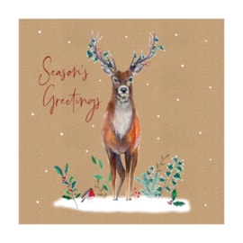 12pk Stag Brown Kraft Cards (X-34205-BC)