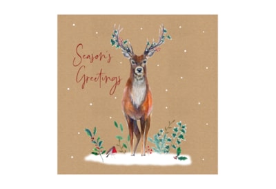 12pk Stag Brown Kraft Cards (X-34205-BC)