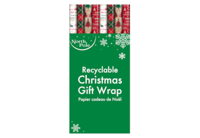 Eurowrap 7m Sim Kraft Gift Wrap (X-34283-GWC)