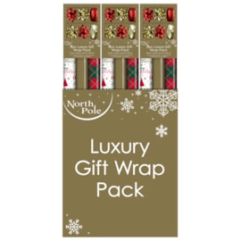 Eurowrap Tartan Metallic Gift Wrap Compendium (X-34427-GWC)